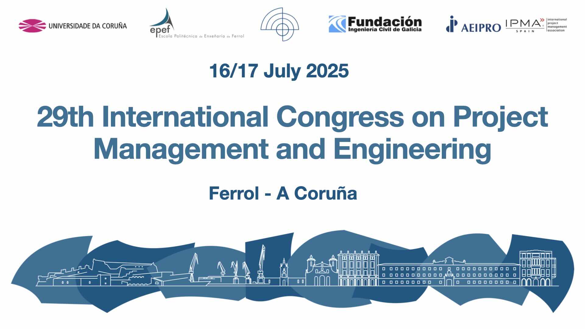 ICPME 2025 will be held in Ferrol on July 16 and 17